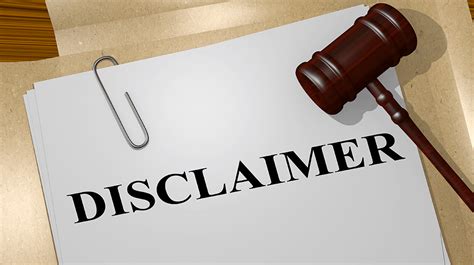 10 Disclaimer Examples .